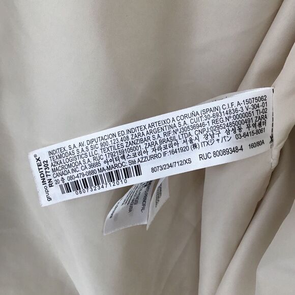 Zara Cream Puffer Jacket - Picture 9 of 12